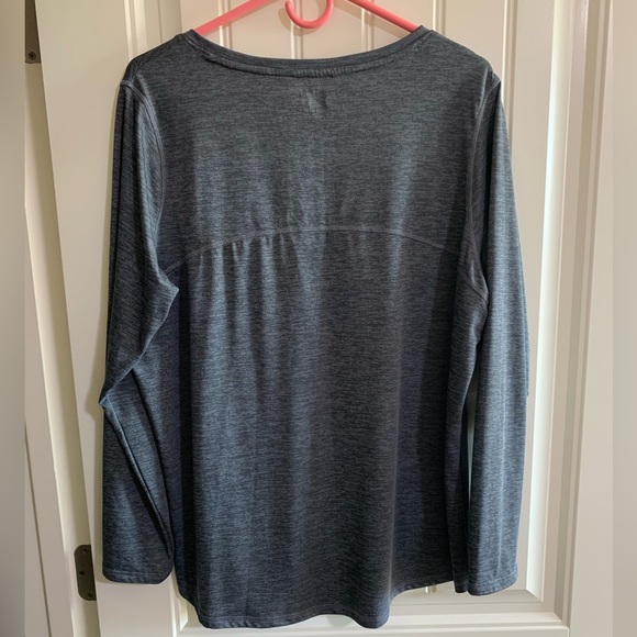 BCG PLUS Blue Women’s Dri-Fit Long Sleeve Athletic Workout Long Sleeve Size 1X - Picture 5 of 6